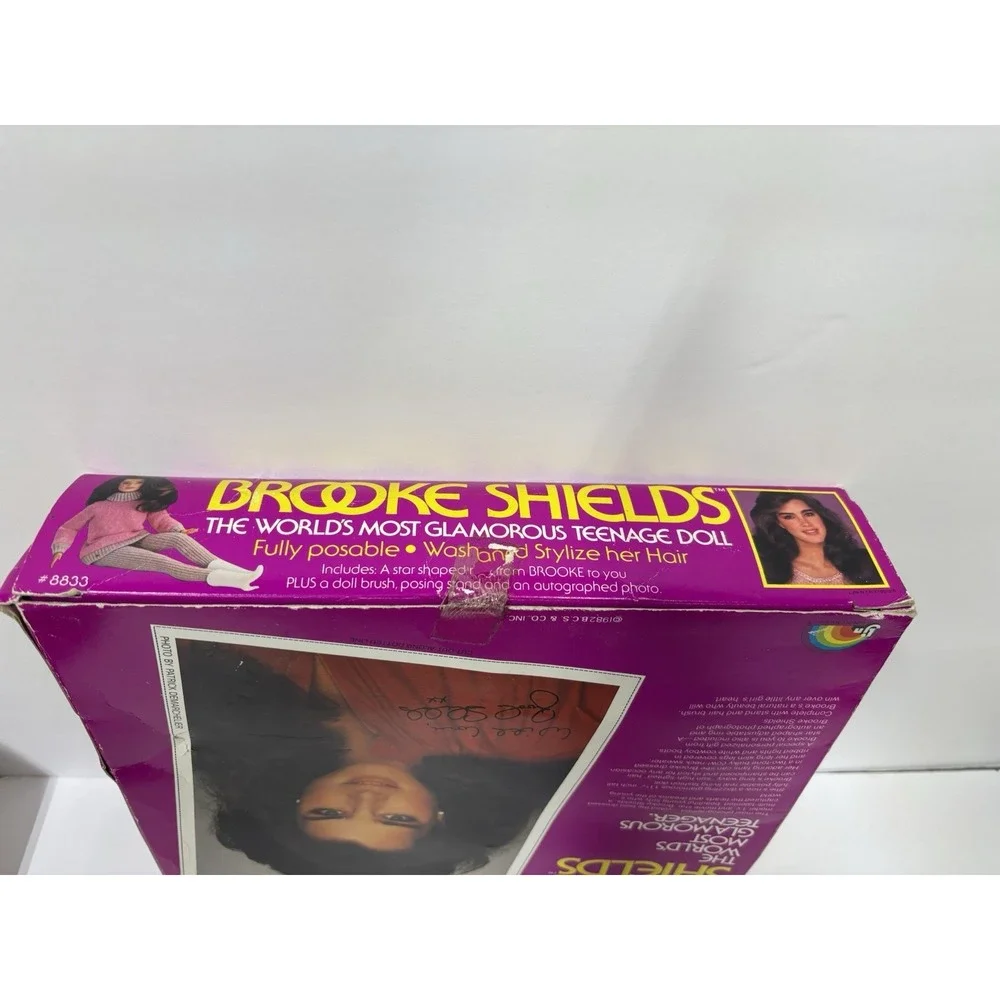 Vintage 1982 Brooke Shields Teenage Doll Fully Posable w/ Brush Ring LJN  #8833
